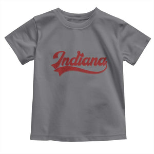 Retro Indiana Toddler T Shirt Vintage City Athletic Sports Game Day TS10 Charcoal Print Your Wear