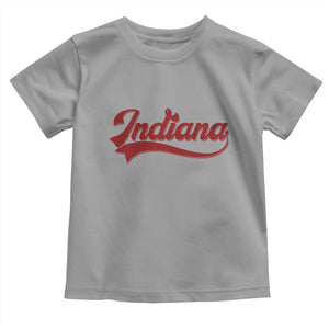 Retro Indiana Toddler T Shirt Vintage City Athletic Sports Game Day TS10 Sport Gray Print Your Wear