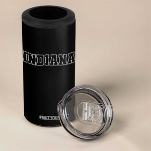 Indiana 4 in 1 Can Cooler Tumbler Vintage Athletic Sports Game Day TS10 Print Your Wear