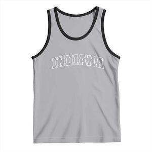 Indiana Tank Top Vintage Athletic Sports Game Day TS10 Athletic Heather Black Print Your Wear