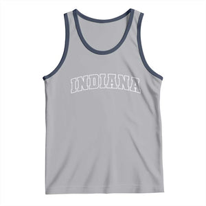 Indiana Tank Top Vintage Athletic Sports Game Day TS10 Athletic Heather Navy Print Your Wear