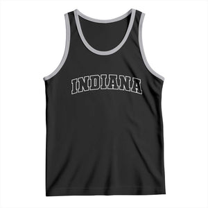 Indiana Tank Top Vintage Athletic Sports Game Day TS10 Black Athletic Heather Print Your Wear