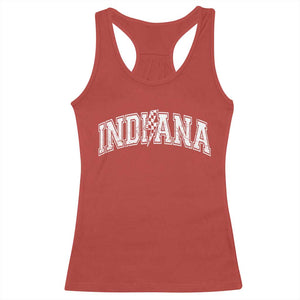 Indiana Fan Racerback Tank Top Vintage City Game Day Lightning Bolt Checkered Varsity TS10 Red Print Your Wear