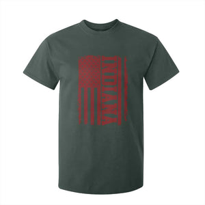 Vintage Indiana T Shirt For Kid Classic Retro City USA Flag Game Day TS10 Dark Forest Green Print Your Wear