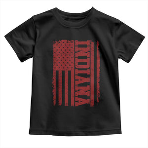 Vintage Indiana Toddler T Shirt Classic Retro City USA Flag Game Day TS10 Black Print Your Wear