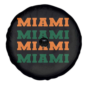 Miami Spare Tire Cover Retro Florida FL Vintage Athletic Sports TS10 Print Your Wear
