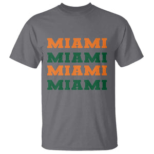 Miami T Shirt Retro Florida FL Vintage Athletic Sports TS10 Charcoal Print Your Wear