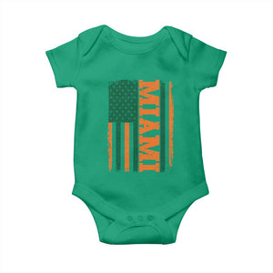 Vintage Miami Baby Onesie Classic Retro City USA Flag Game Day TS10 Irish Green Print Your Wear