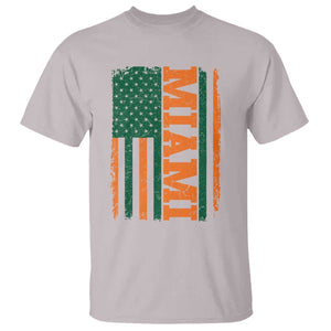 Vintage Miami T Shirt Classic Retro City USA Flag Game Day TS10 Ice Gray Print Your Wear