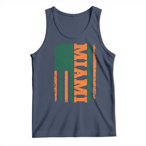 Vintage Miami Tank Top Classic Retro City USA Flag Game Day TS10 Navy Print Your Wear