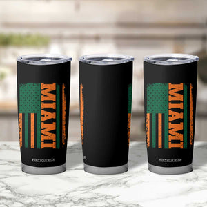Vintage Miami Tumbler Cup Classic Retro City USA Flag Game Day TS10 Print Your Wear