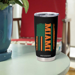 Vintage Miami Tumbler Cup Classic Retro City USA Flag Game Day TS10 Print Your Wear