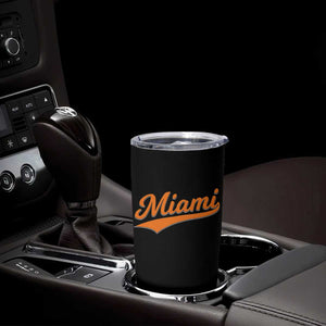 Vintage Miami Tumbler Cup Florida FL Varsity Script Retro Vintage Athletic Sports TS10 Print Your Wear
