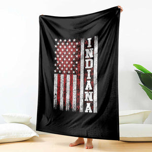 Indiana Fan Throw Blanket Classic Retro City USA Flag Patriotic American TS10 Print Your Wear