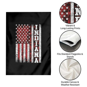 Indiana Fan Garden Flag Classic Retro City USA Flag Patriotic American TS10 Print Your Wear