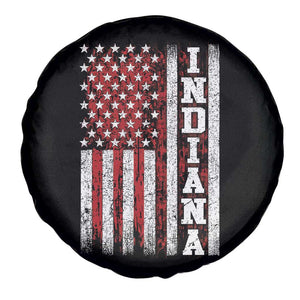 Indiana Fan Spare Tire Cover Classic Retro City USA Flag Patriotic American TS10 Print Your Wear