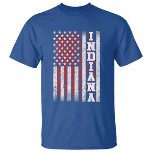 Indiana Fan T Shirt Classic Retro City USA Flag Patriotic American TS10 Royal Blue Print Your Wear