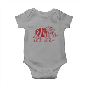 Alabama Fan Baby Onesie Retro Vintage City Elephant Bama Mascot Game Day TS10 Sport Gray Print Your Wear