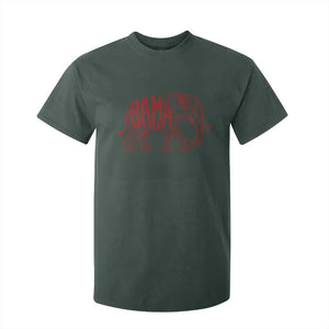 Alabama Fan T Shirt For Kid Retro Vintage City Elephant Bama Mascot Game Day TS10 Dark Forest Green Print Your Wear