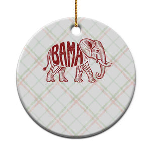 Alabama Fan Ceramic Ornament Retro Vintage City Elephant Bama Mascot Game Day TS10 1pc Christmas Plaid Print Your Wear