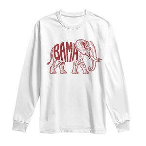 Alabama Fan Long Sleeve Shirt Retro Vintage City Elephant Bama Mascot Game Day TS10 White Print Your Wear
