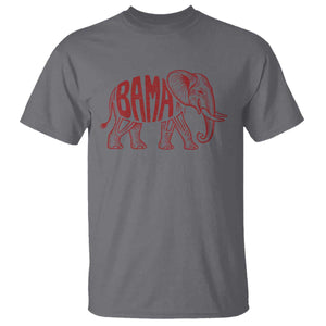 Alabama Fan T Shirt Retro Vintage City Elephant Bama Mascot Game Day TS10 Charcoal Print Your Wear