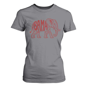 Alabama Fan T Shirt For Women Retro Vintage City Elephant Bama Mascot Game Day TS10 Charcoal Print Your Wear