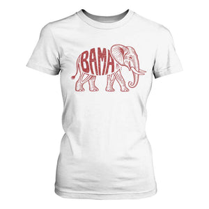 Alabama Fan T Shirt For Women Retro Vintage City Elephant Bama Mascot Game Day TS10 White Print Your Wear