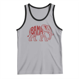 Alabama Fan Tank Top Retro Vintage City Elephant Bama Mascot Game Day TS10 Athletic Heather Black Print Your Wear