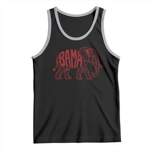 Alabama Fan Tank Top Retro Vintage City Elephant Bama Mascot Game Day TS10 Black Athletic Heather Print Your Wear