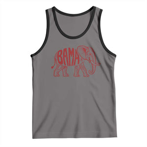 Alabama Fan Tank Top Retro Vintage City Elephant Bama Mascot Game Day TS10 Deep Heather Black Print Your Wear