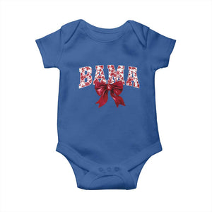 Vintage Bama Coquette Bow Baby Onesie Retro Varsity Alabama Football Lover AL State TS10 Royal Blue Print Your Wear