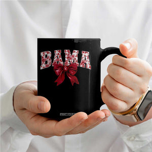 Vintage Bama Coquette Bow Coffee Mug Retro Varsity Alabama Football Lover AL State TS10 Print Your Wear