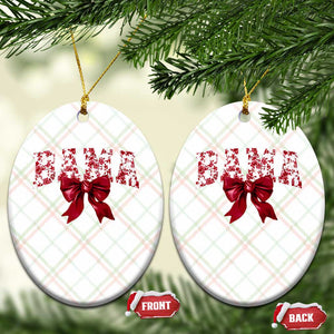 Vintage Bama Coquette Bow Ceramic Ornament Retro Varsity Alabama Football Lover AL State TS10 Print Your Wear