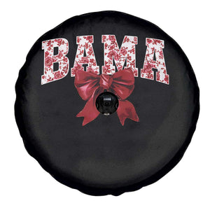 Vintage Bama Coquette Bow Spare Tire Cover Retro Varsity Alabama Football Lover AL State TS10 Print Your Wear