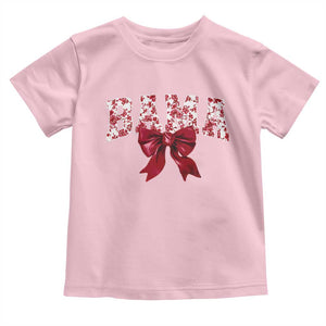 Vintage Bama Coquette Bow Toddler T Shirt Retro Varsity Alabama Football Lover AL State TS10 Light Pink Print Your Wear
