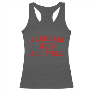 Alabama Fan Racerback Tank Top Vintage Sports Design Red Design Game Day TS10 Dark Heather Print Your Wear