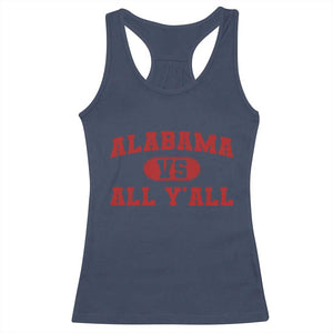 Alabama Fan Racerback Tank Top Vintage Sports Design Red Design Game Day TS10 Navy Print Your Wear