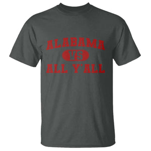 Alabama Fan T Shirt Vintage Sports Design Red Design Game Day TS10 Dark Heather Print Your Wear