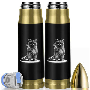 Raccoon Meme Bullet Tumbler Middle Finger Trash Panda Sarcastic Humor TS10 Black Print Your Wear