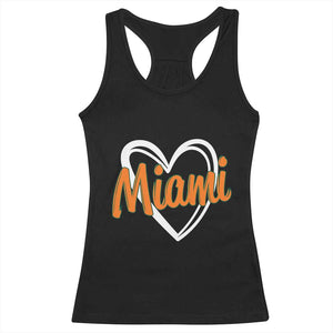 Vintage Miami Racerback Tank Top Classic Retro City Heart TS10 Black Print Your Wear