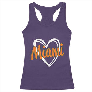 Vintage Miami Racerback Tank Top Classic Retro City Heart TS10 Purple Print Your Wear