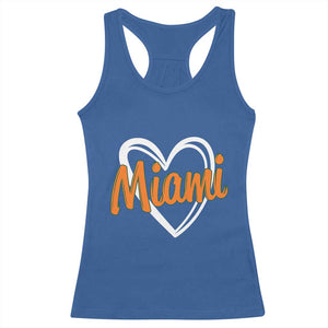 Vintage Miami Racerback Tank Top Classic Retro City Heart TS10 Royal Blue Print Your Wear