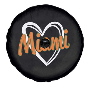 Vintage Miami Spare Tire Cover Classic Retro City Heart TS10 Print Your Wear