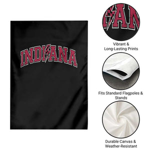 Indiana Garden Flag Vintage Retro Varsity City Lightning Bolt Checkered TS10 Print Your Wear