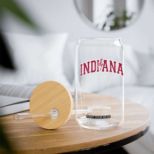 Indiana Glass Can Vintage Retro Varsity City Lightning Bolt Checkered TS10 Print Your Wear