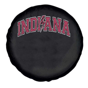 Indiana Spare Tire Cover Vintage Retro Varsity City Lightning Bolt Checkered TS10 Print Your Wear