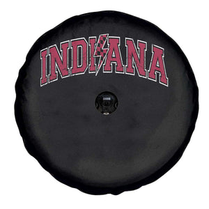Indiana Spare Tire Cover Vintage Retro Varsity City Lightning Bolt Checkered TS10 Print Your Wear
