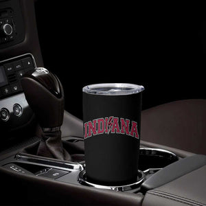 Indiana Tumbler Cup Vintage Retro Varsity City Lightning Bolt Checkered TS10 Print Your Wear