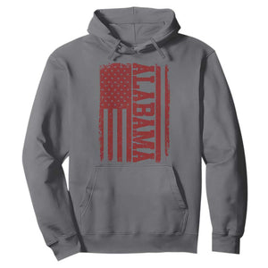 Vintage Alabama Fan Hoodie Classic Retro City USA Flag Game Day TS10 Charcoal Print Your Wear